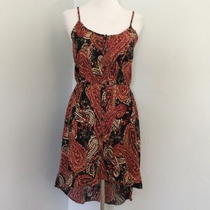 AMBIANCE APPAREL Hi Lo Paisley Dress